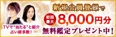 電話占いカリス　8000円LP